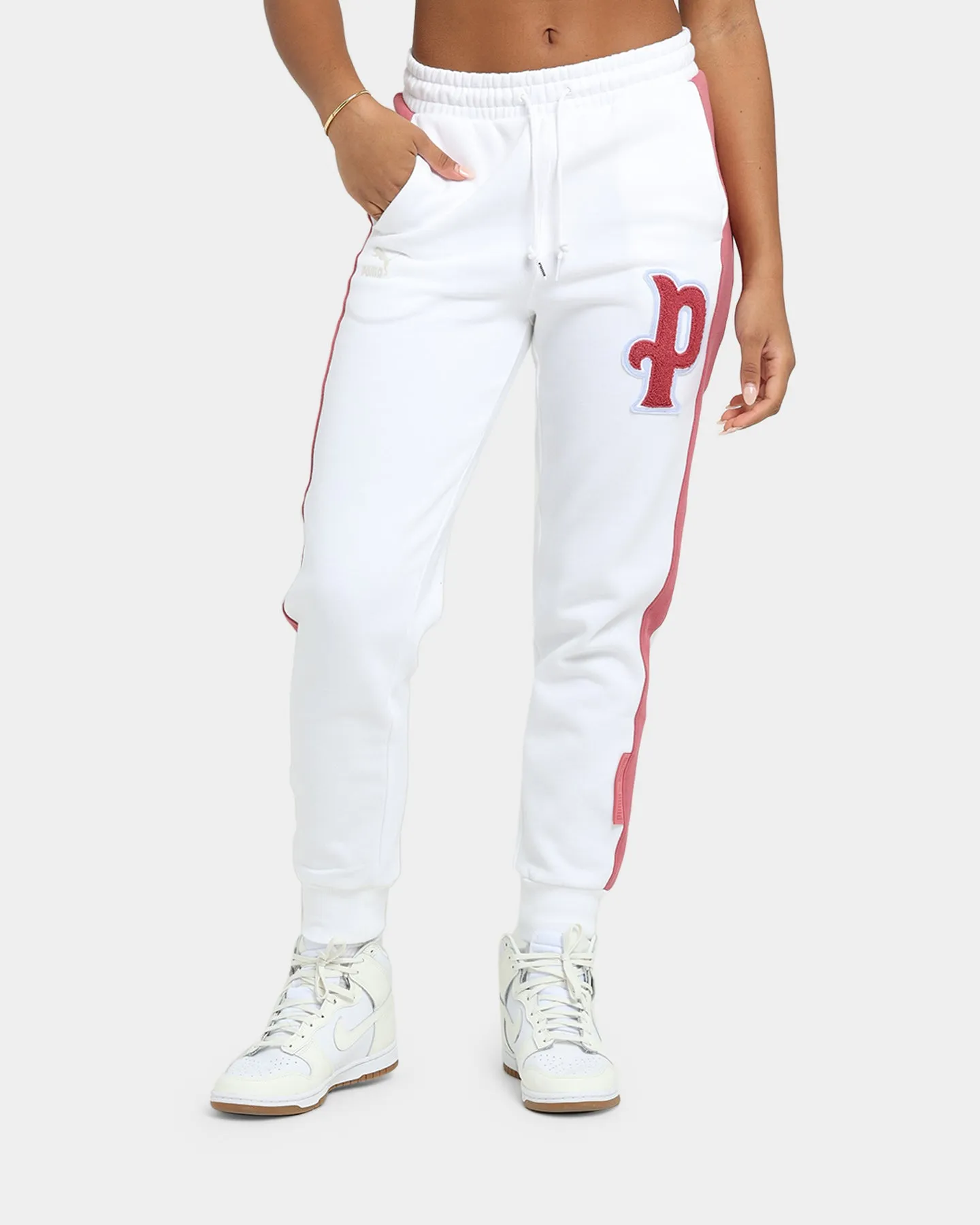 PUMA Women's Team Sweat Pants Puma White