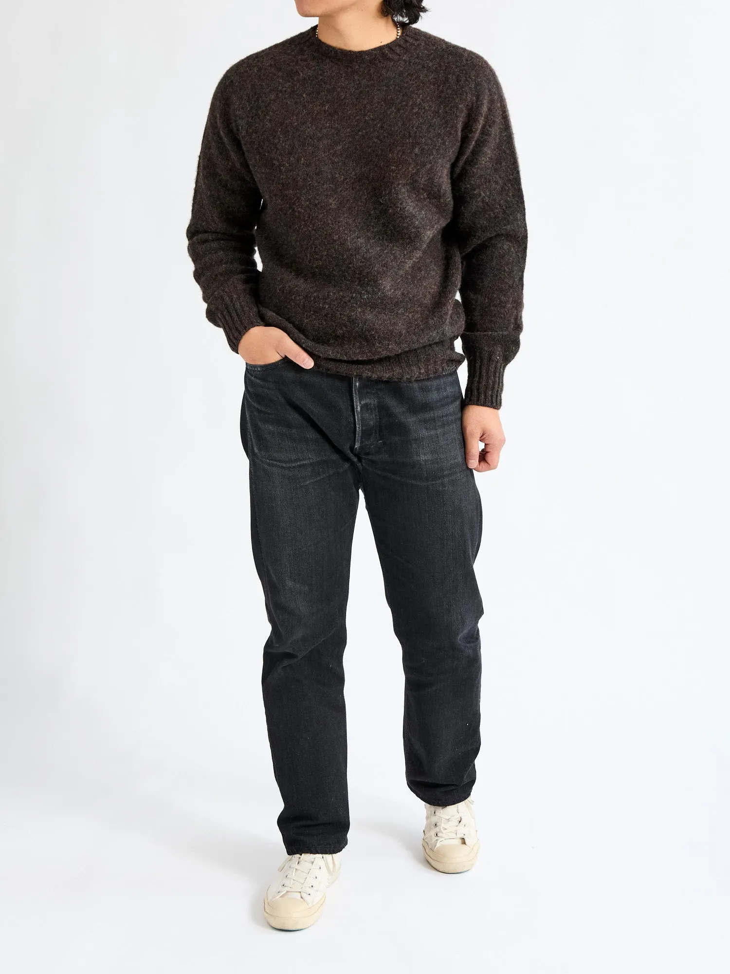 "Birth of the Cool" Wool Sweater in Wolf