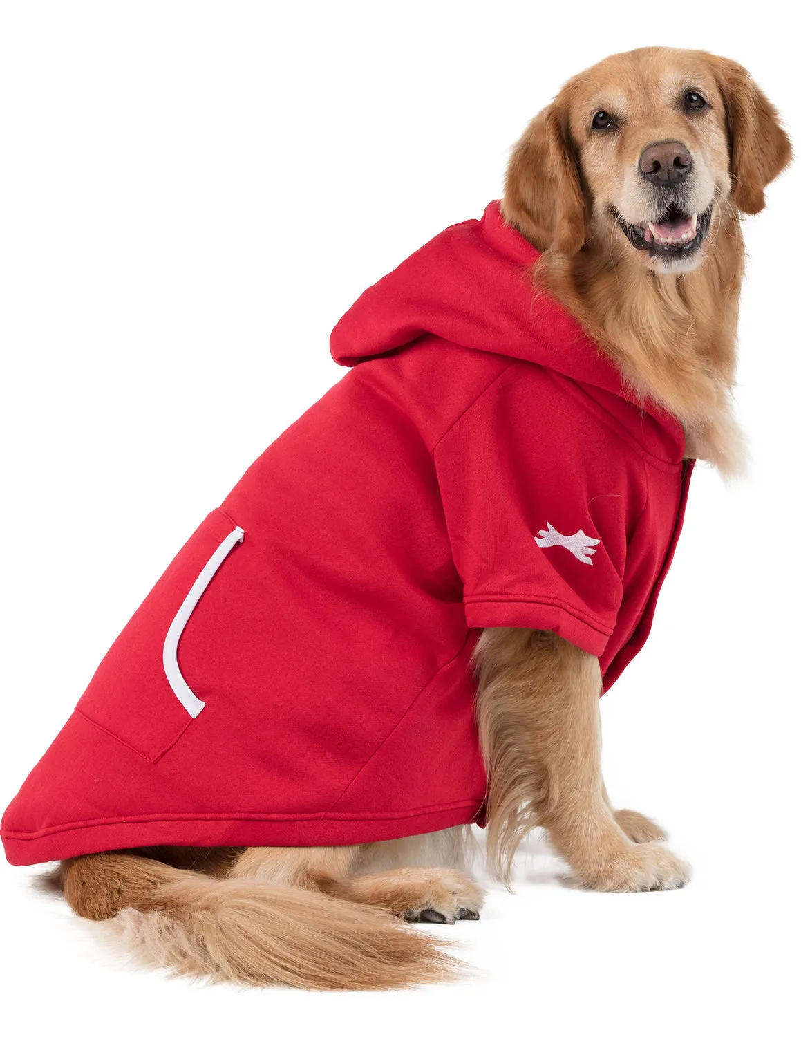 Red & White Pet Hoodie