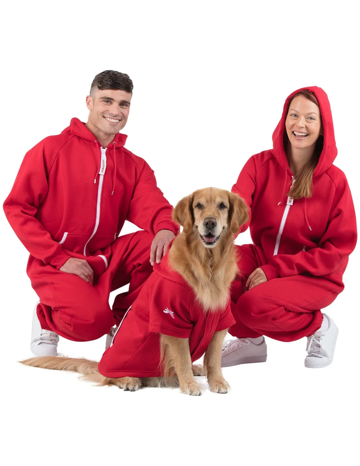 Red & White Pet Hoodie