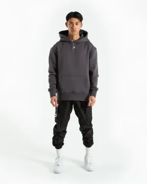 STRIKE LOGO HOODIE - CHARCOAL