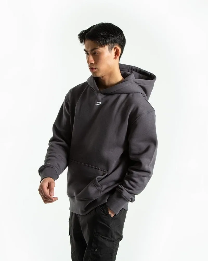 STRIKE LOGO HOODIE - CHARCOAL