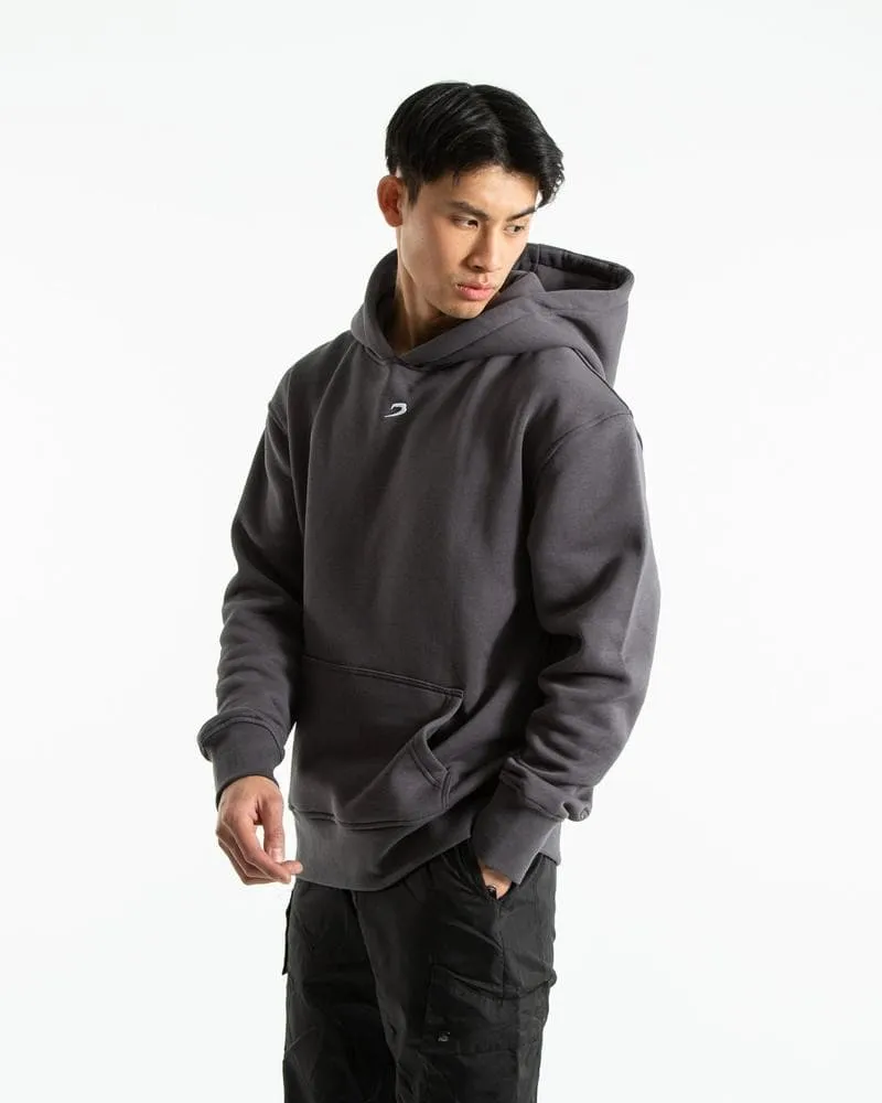 STRIKE LOGO HOODIE - CHARCOAL