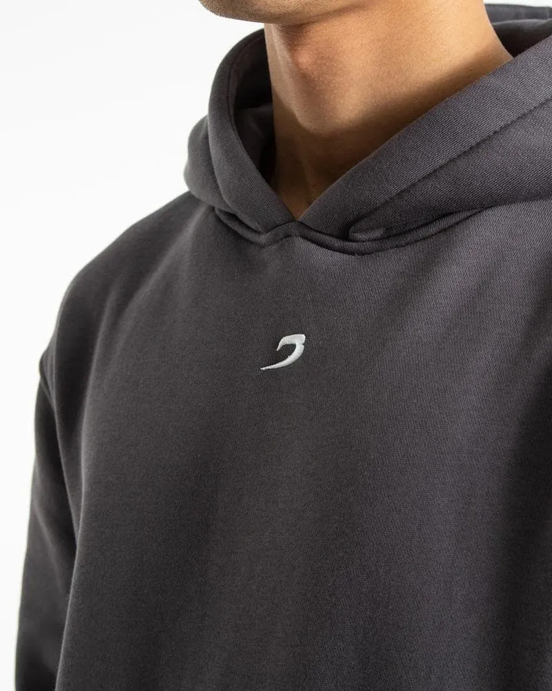 STRIKE LOGO HOODIE - CHARCOAL