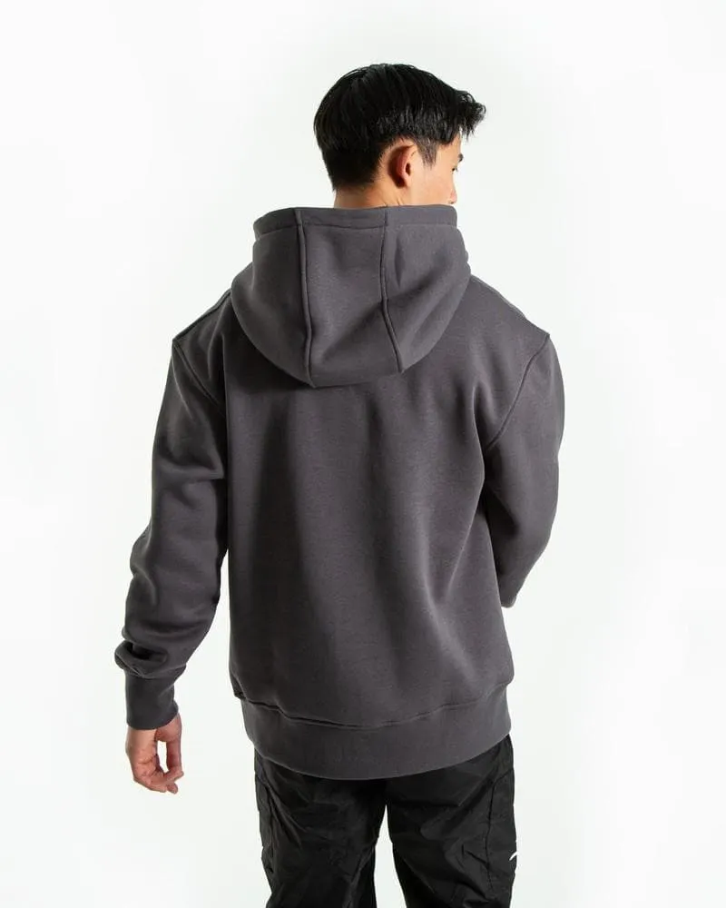 STRIKE LOGO HOODIE - CHARCOAL