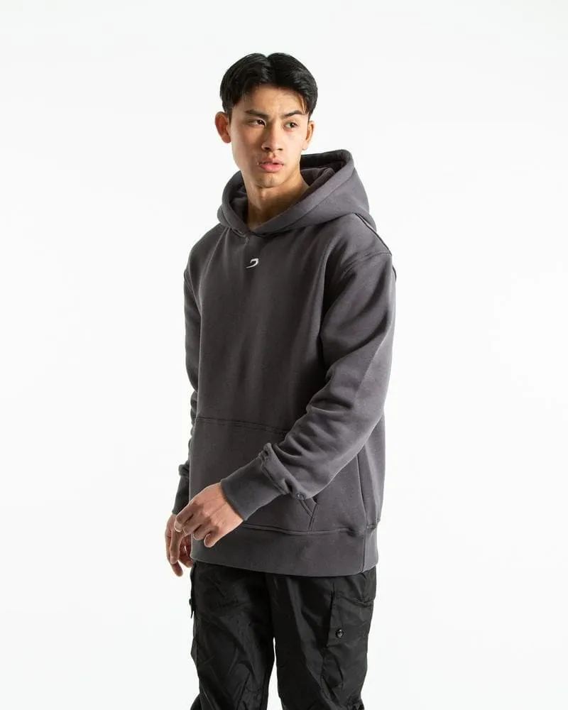 STRIKE LOGO HOODIE - CHARCOAL