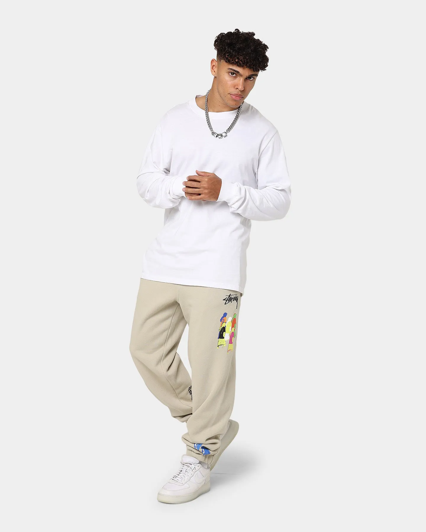 Stussy Funky Tribe Track Pants Cement