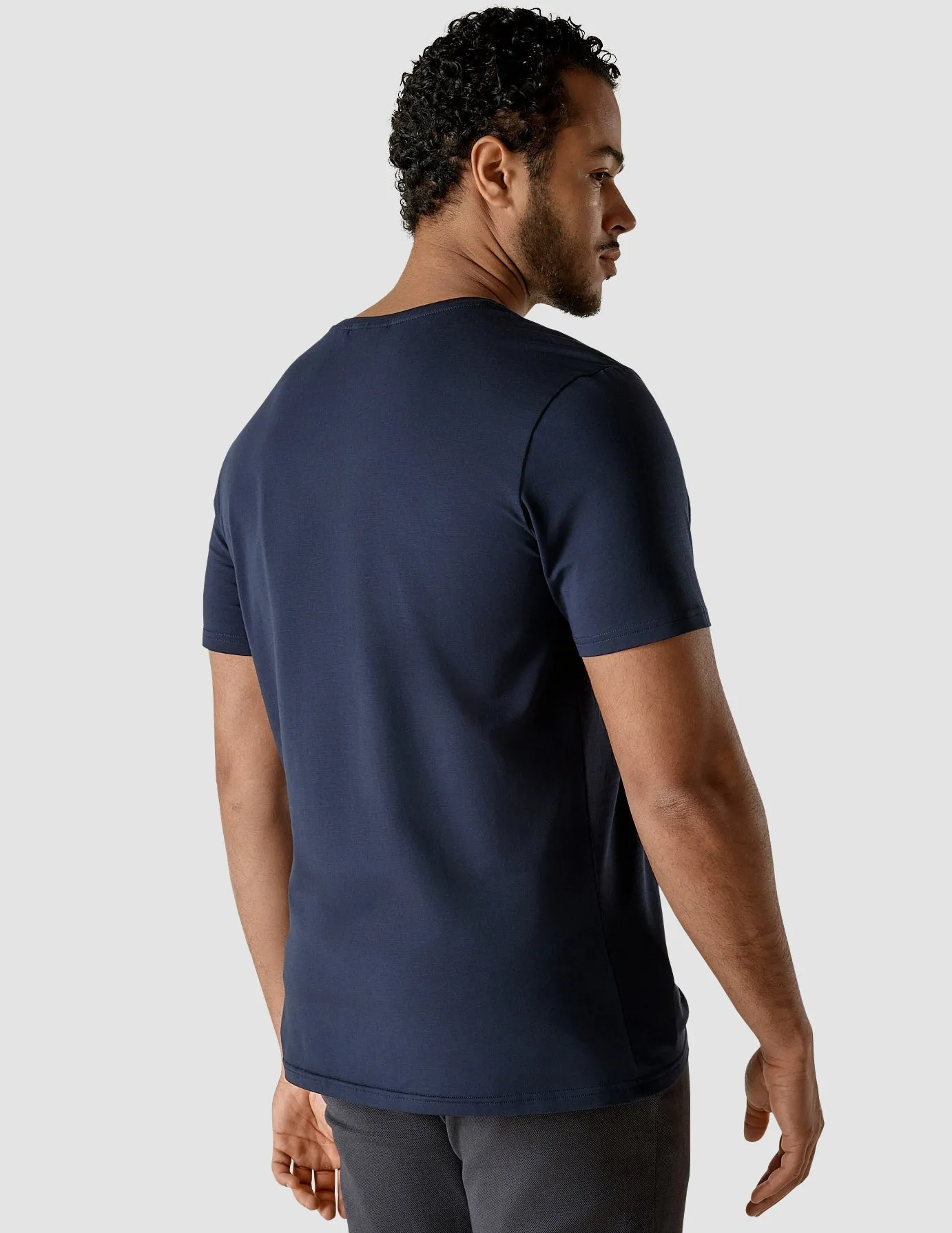 Supima Autograph T-shirt Navy