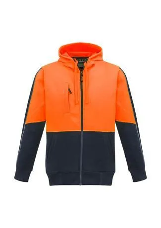 Unisex Hi Vis Full Zip Hoodie