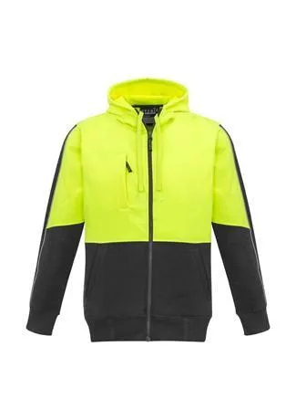 Unisex Hi Vis Full Zip Hoodie