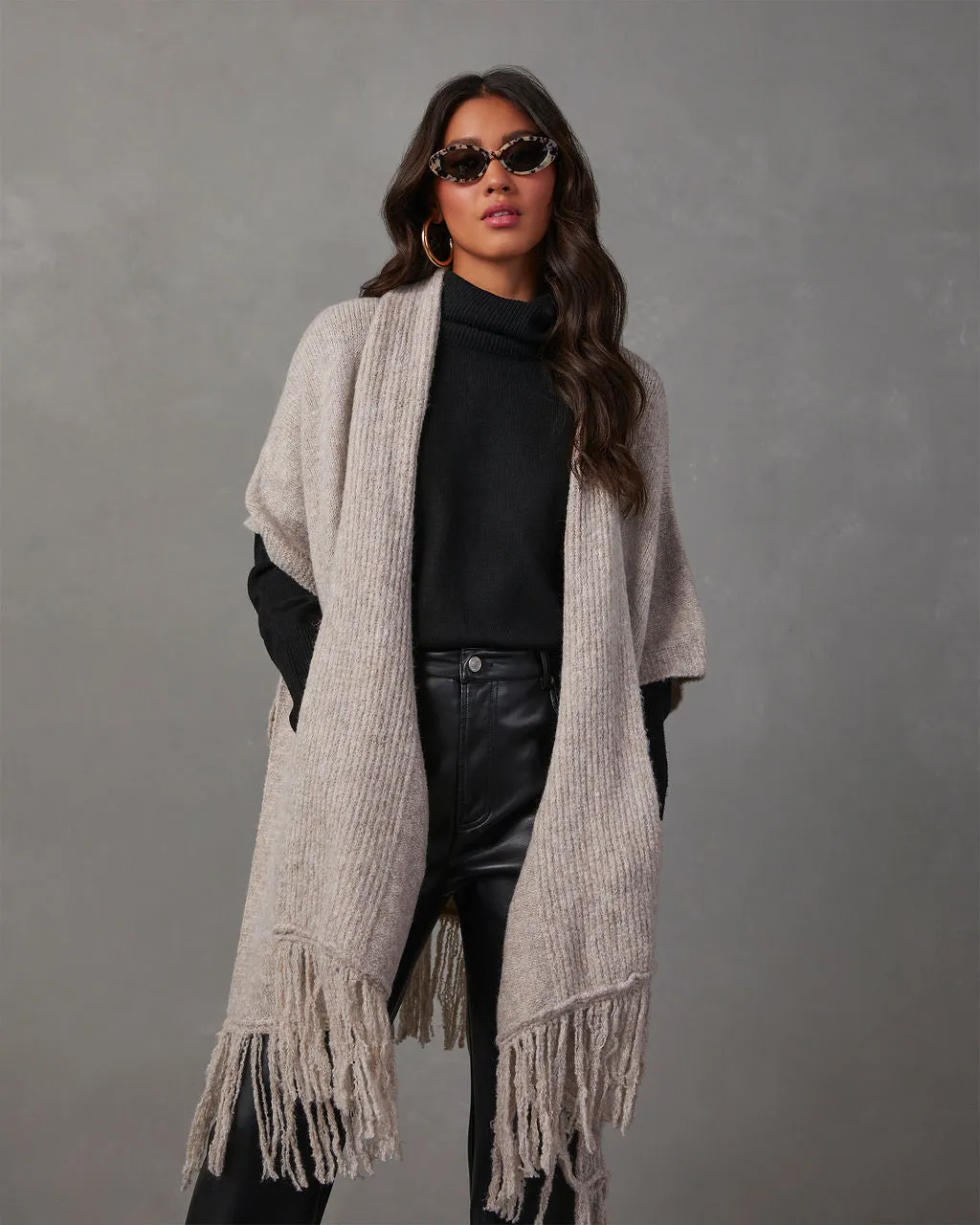 Yonta Fringe Poncho